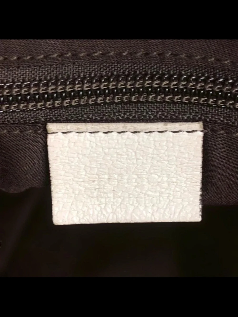 Gucci Beige Monogram Shoulder Bag with Striped Canvas Strap